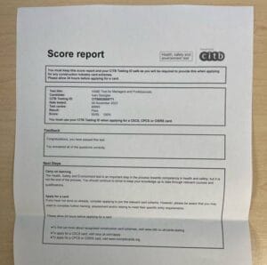 Getting health and safety pass certificate